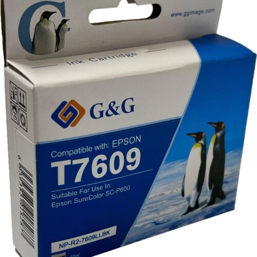 Compatible Epson G+G T7609 Light Light Black Wide Format Ink Ctg C13T760940