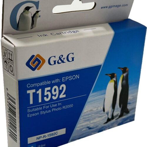 Compatible Epson G+G T1592 Cyan Ink Ctg C13T159240