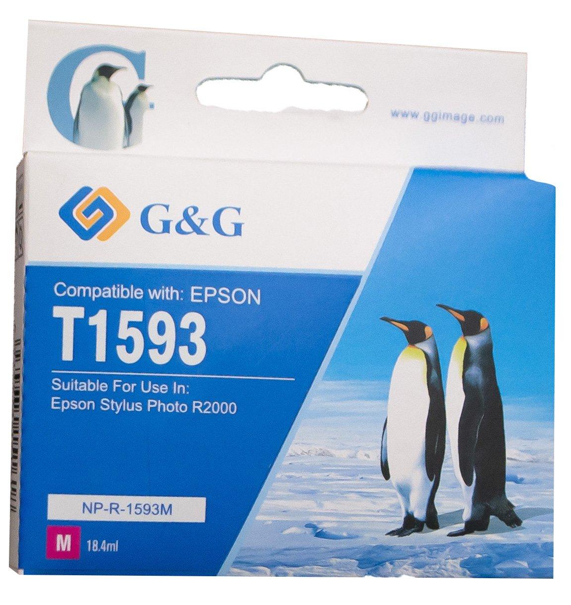 Compatible Epson G+G T1593 Magenta Ink Ctg C13T159340