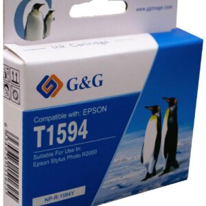 Compatible Epson G+G T1594 Yellow Ink Ctg C13T159440