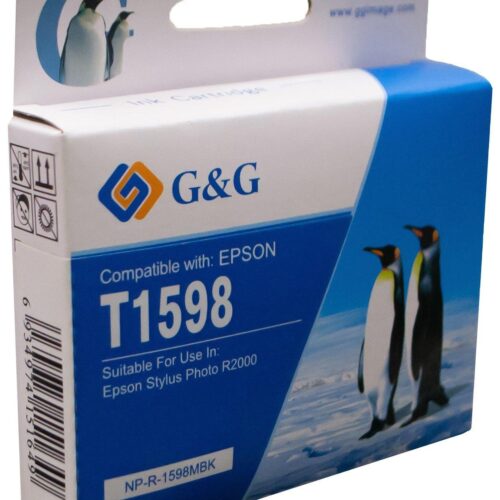 Compatible Epson G+G T1598 Matte Black Ink Ctg C13T159840