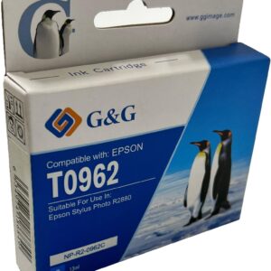 Compatible Epson G+G T0962 Cyan Ink Ctg C13T09624010