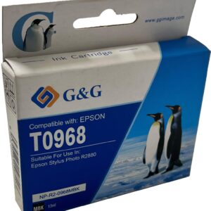 Compatible Epson G+G T0968 Matt Black Ink Ctg C13T09684010