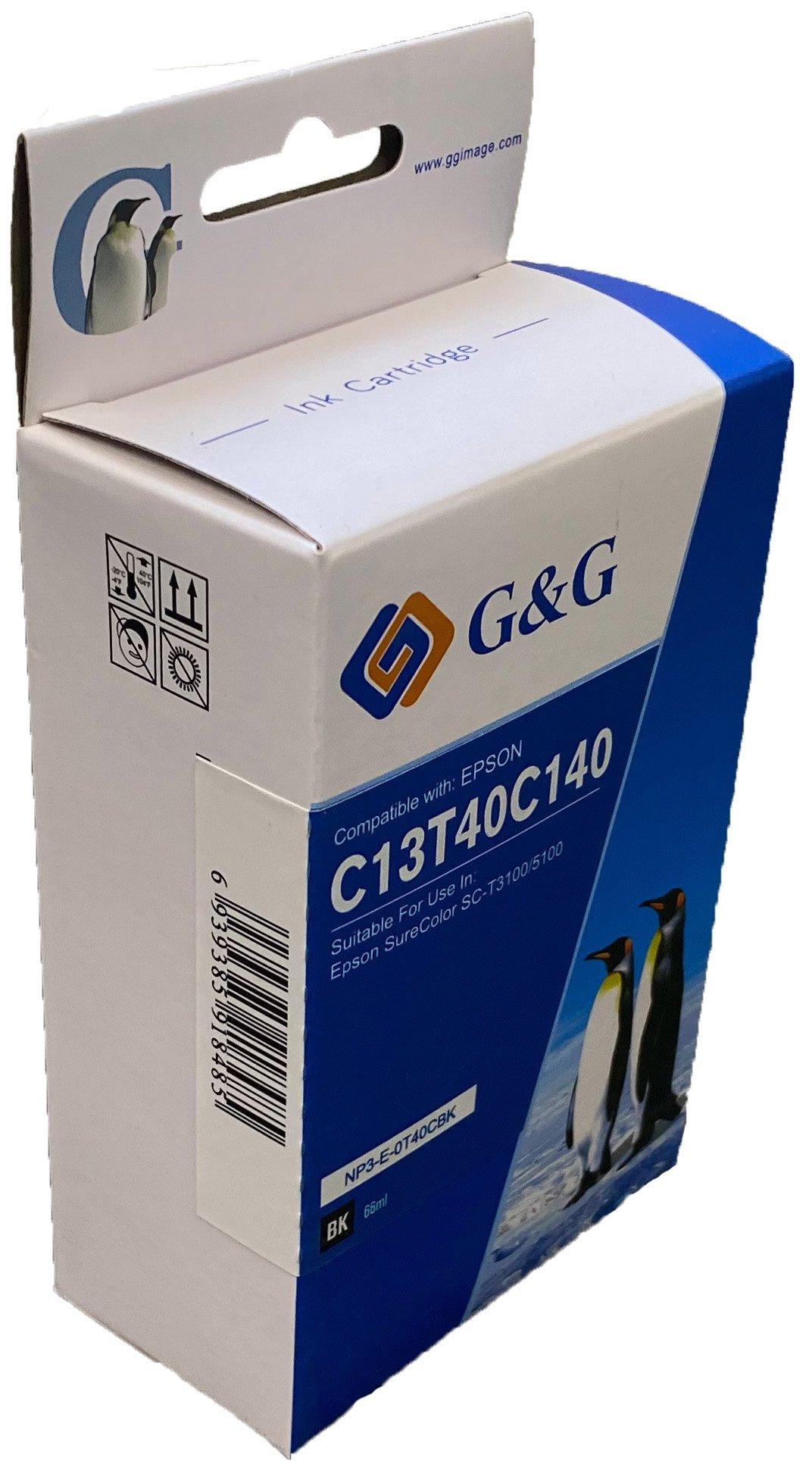 Compatible Epson G+G T40C1 Black Wide Format Ink Ctg C13T40C140