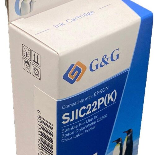 Compatible Epson G+G C33S020577 Black Ink Ctg SJIC22BK