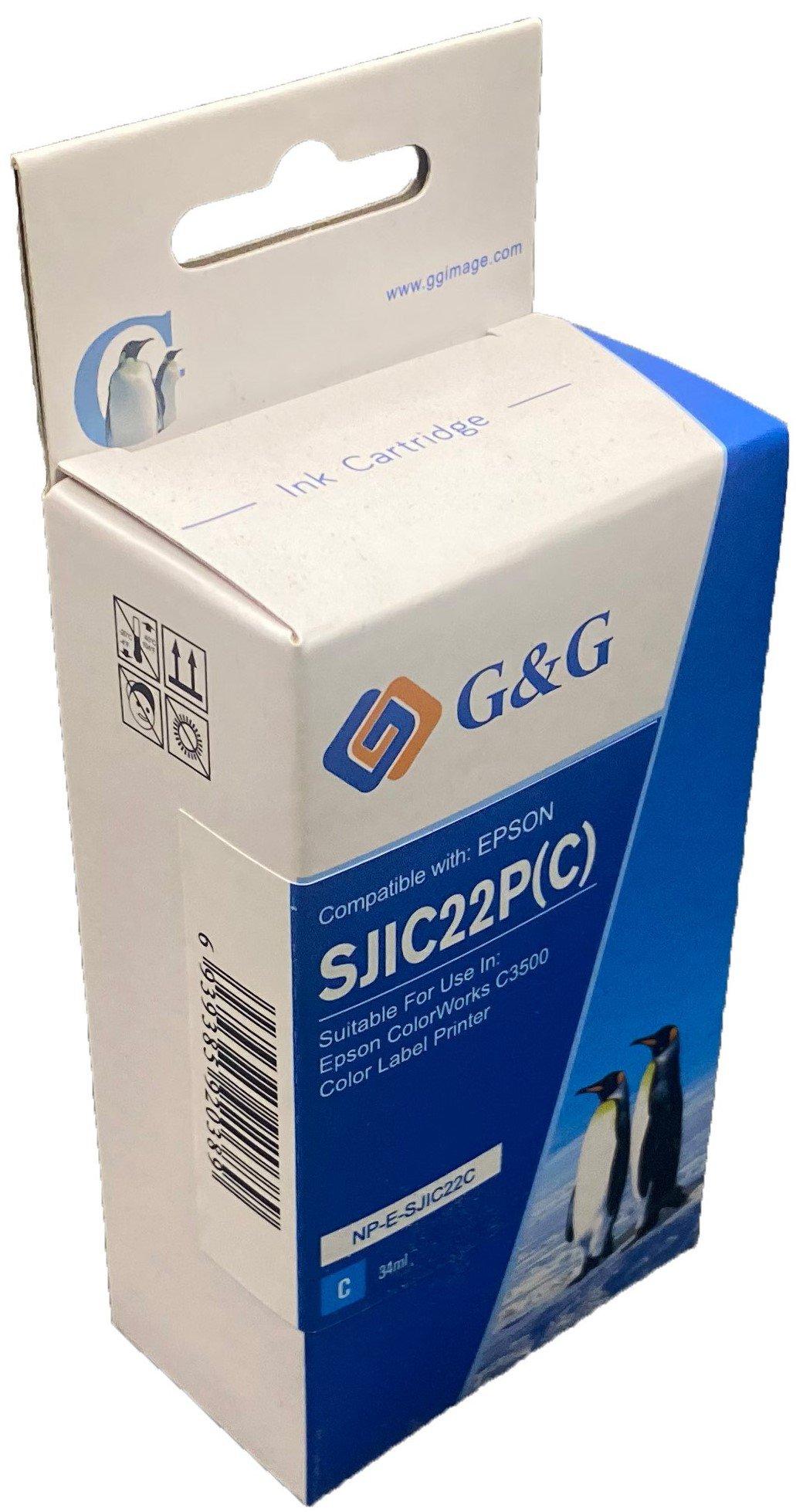 Compatible Epson G+G C33S020581 Cyan Ink Ctg SJIC22C
