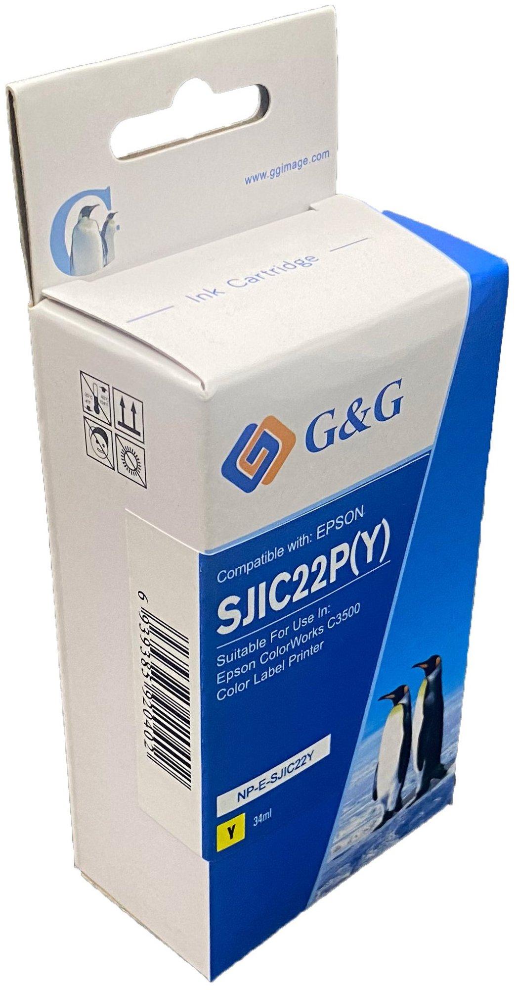 Compatible Epson G+G C33S020583 Yellow Ink Ctg SJIC22Y