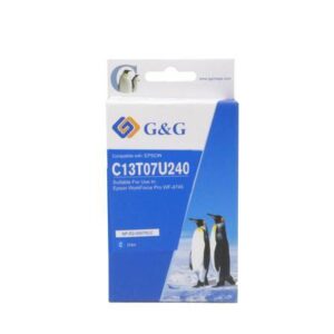 Compatible Epson G+G 407XL C13T07U240 Cyan Ink Ctg