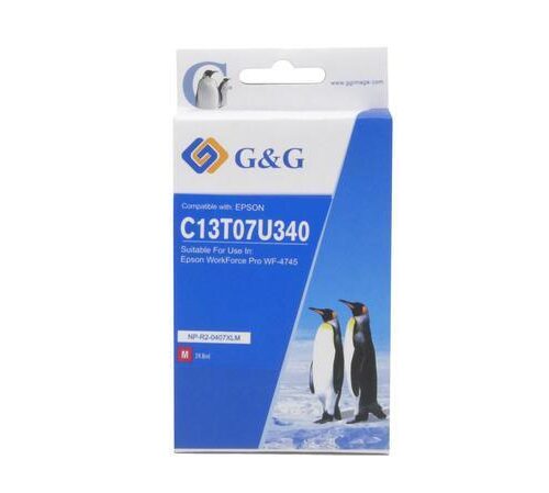 Compatible Epson G+G 407XL C13T07U340 Magenta Ink Ctg
