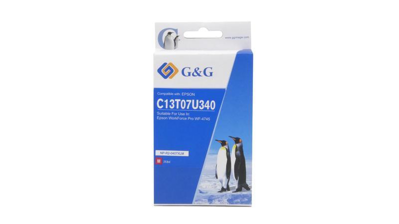 Compatible Epson G+G 407XL C13T07U340 Magenta Ink Ctg