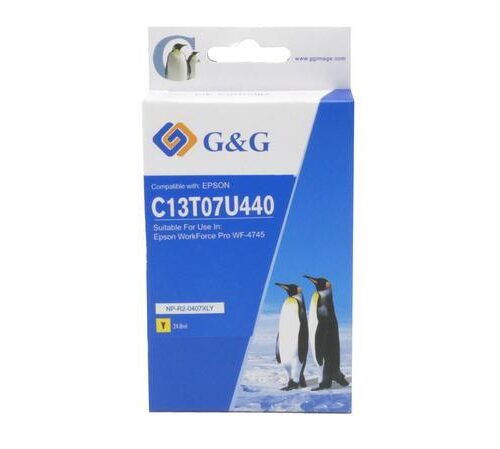 Compatible Epson G+G 407XL C13T07U440 Yellow Ink Ctg