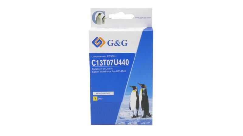 Compatible Epson G+G 407XL C13T07U440 Yellow Ink Ctg