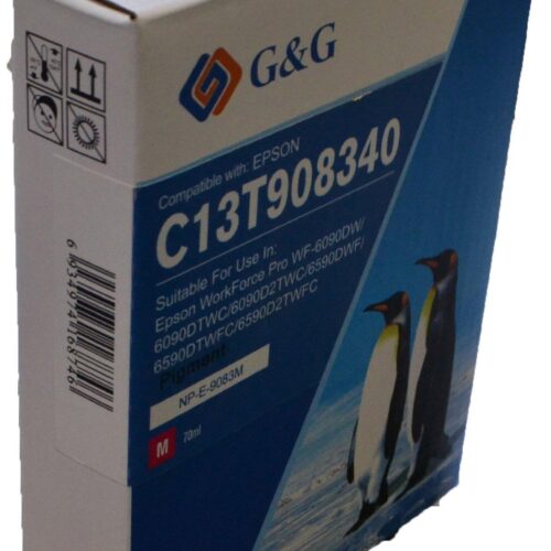 Compatible Epson G+G T9083 High Capacity Magenta Ink Ctg C13T908340