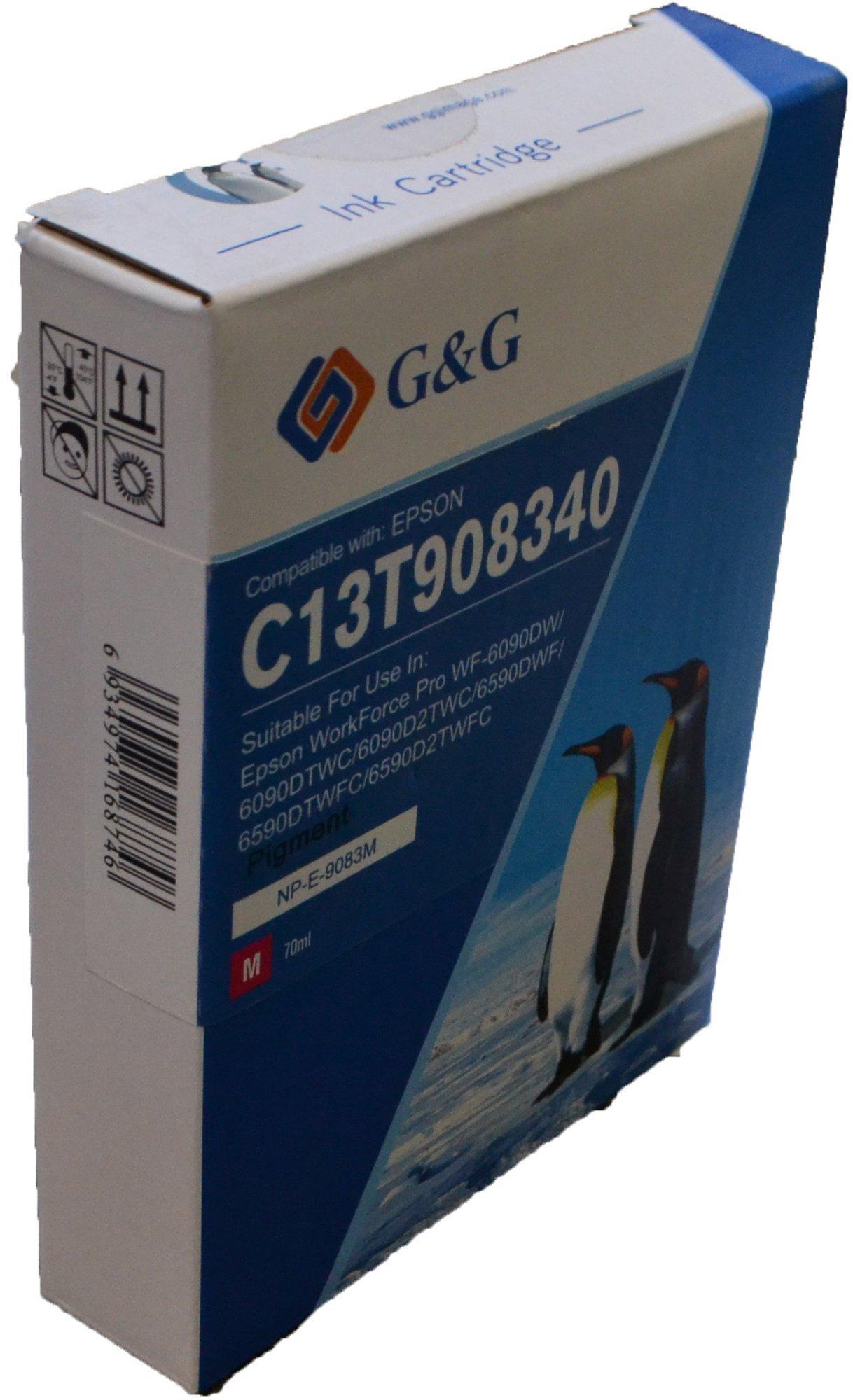 Compatible Epson G+G T9083 High Capacity Magenta Ink Ctg C13T908340