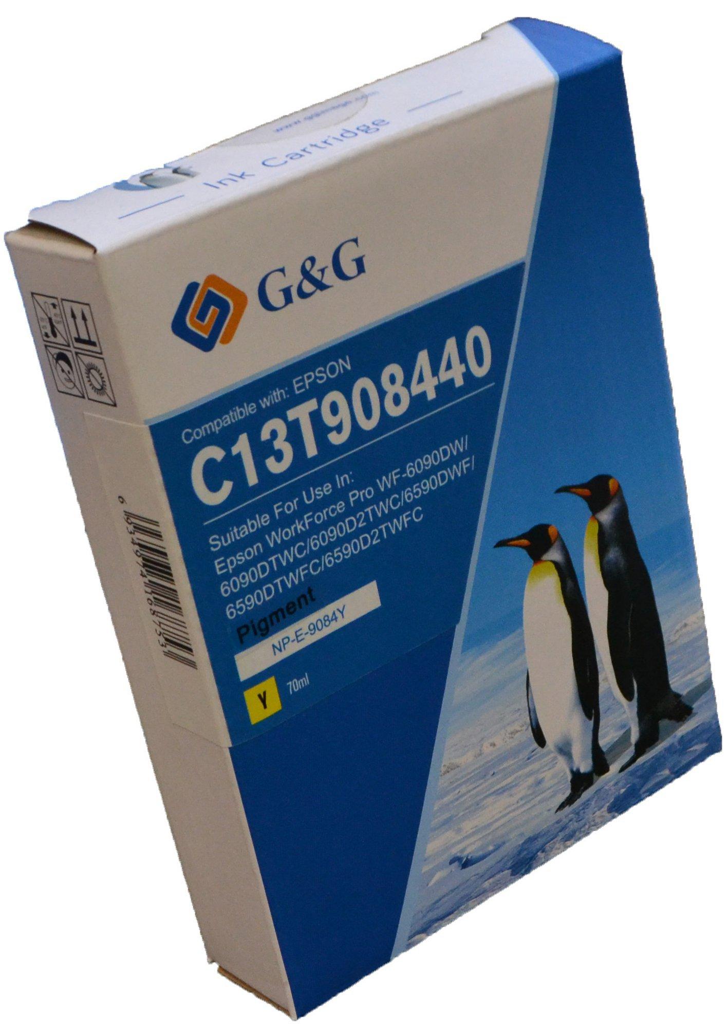 Compatible Epson G+G T9084 High Capacity Yellow Ink Ctg C13T908440