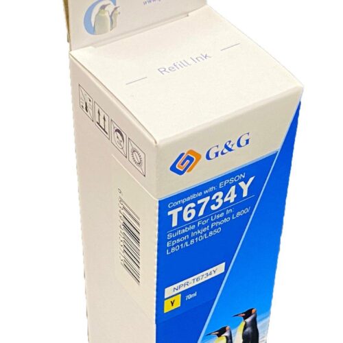 Compatible Epson C13T67344A Yellow Ink Bottle
