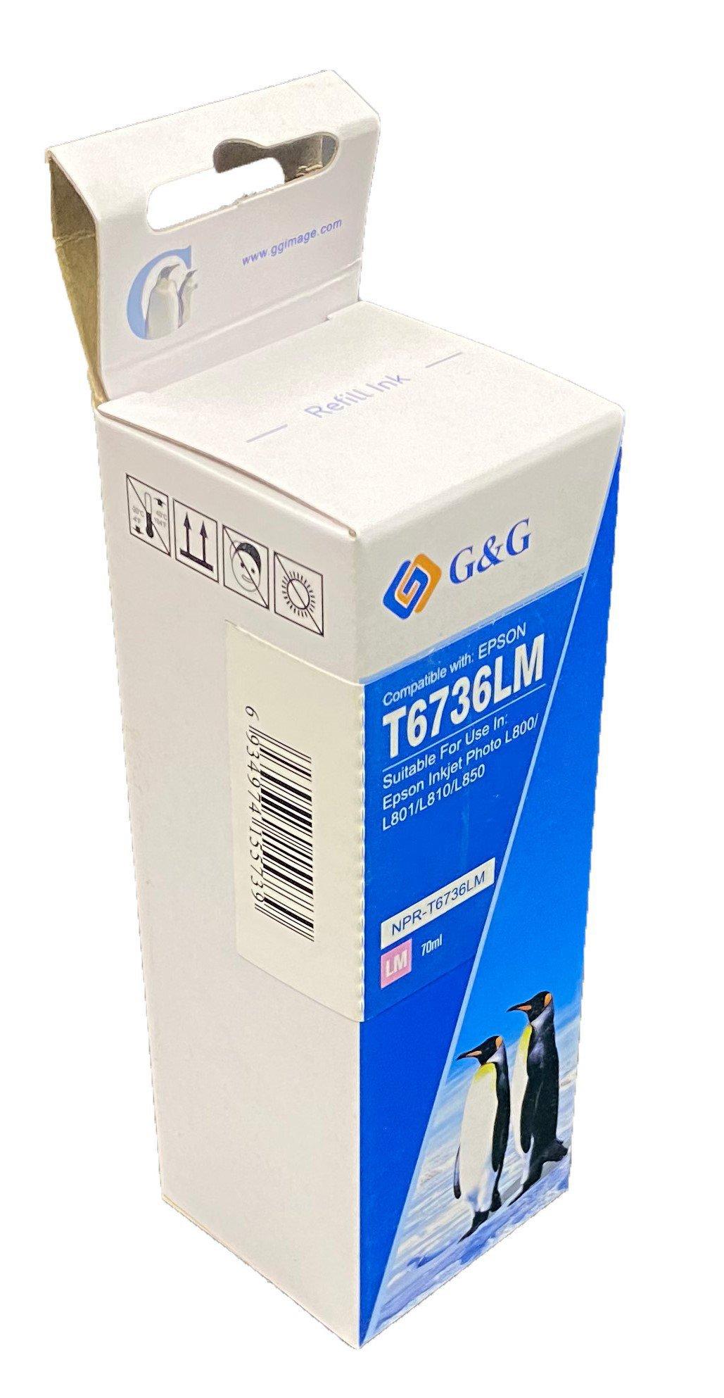 Compatible Epson C13T67364A Light Magenta Ink Bottle
