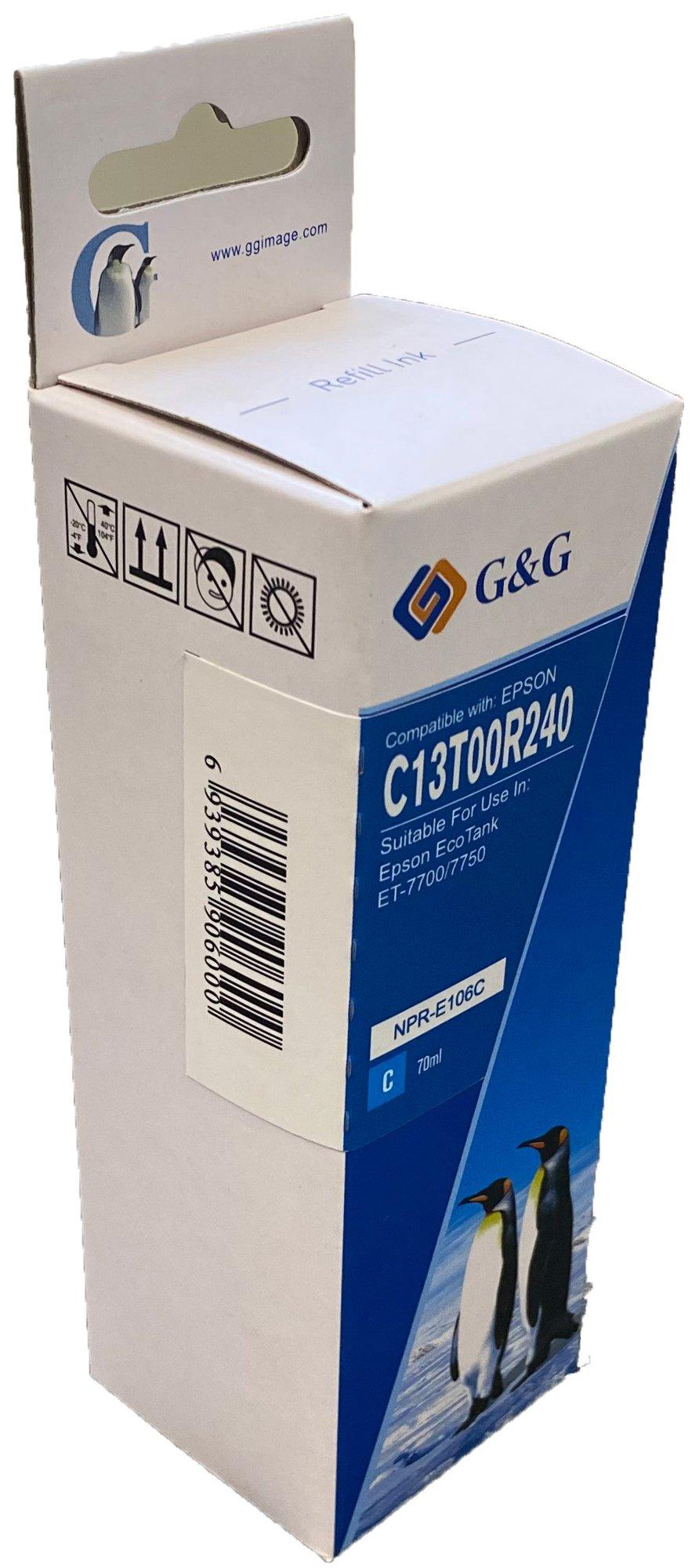 Compatible Epson 106 Ecotank Cyan Ink Bottle C13T00R240
