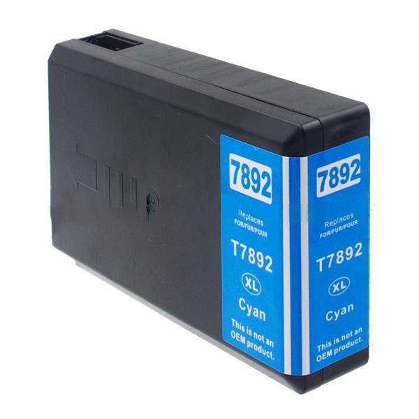 Compatible Epson T7892XXL Extra Hi Cap Cyan Ink Ctg T789240