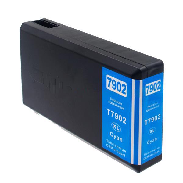 Compatible Epson T7902 Hi Cap Cyan Ink Ctg 79XL T79024010
