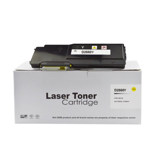 Compatible Dell C2660 Yellow Hi Cap Toner 593-BBBR
