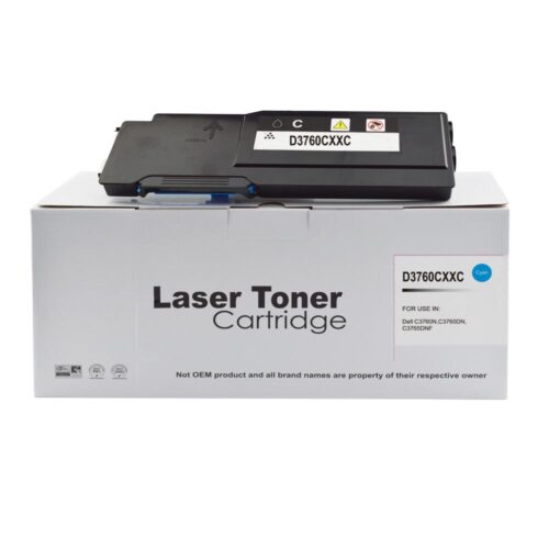 Compatible Dell C3760 Extra Hi Yield Cyan Toner DE-3760HC 593-11122