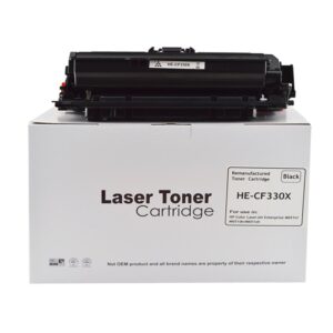 Remanufactured HP M651 CF330X Hi Yield Black Toner also for 654X