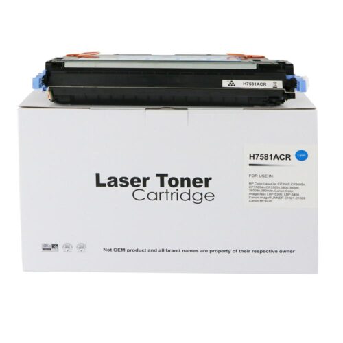Remanufactured HP Laserjet 3800 Cyan Toner Q7581A Ctg
