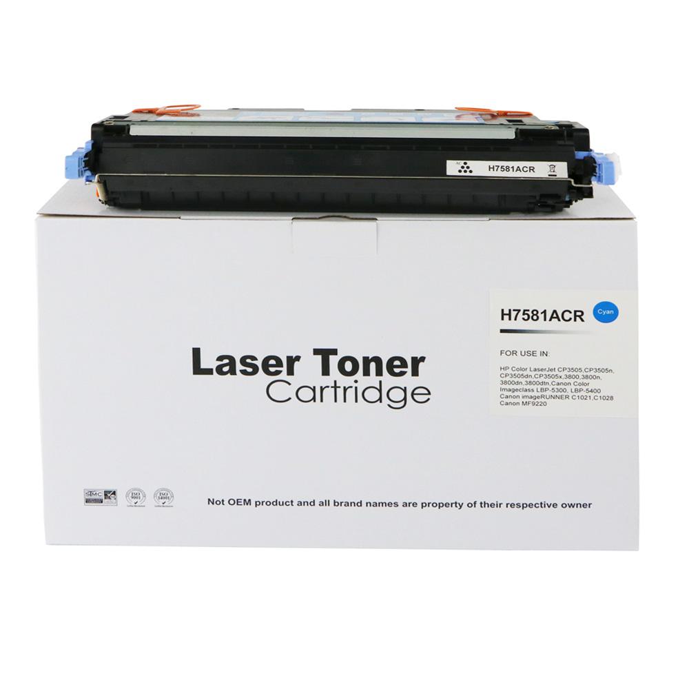 Remanufactured HP Laserjet 3800 Cyan Toner Q7581A Ctg