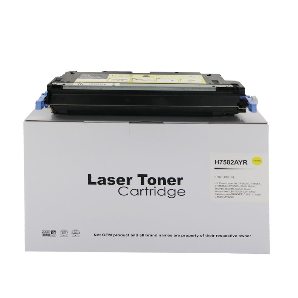 Remanufactured HP Laserjet 3800 Yellow Toner Q7582A Ctg