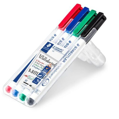 STAEDTLER Lumocolour 351 Drywipe Assorted PK4