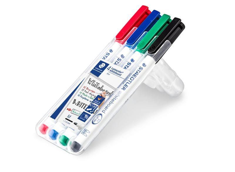 STAEDTLER Lumocolour 351 Drywipe Assorted PK4