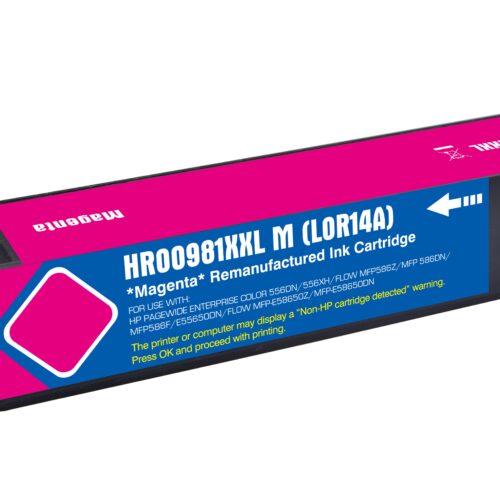 Remanufactured HP G+G 981Y Extra Hi Cap Magenta Ink Ctg L0R14A HP 981Y