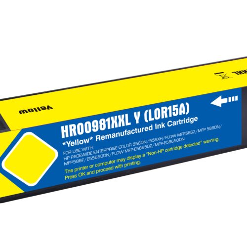 Remanufactured HP G+G 981Y Extra Hi Cap Yellow Ink Ctg L0R15A HP 981Y