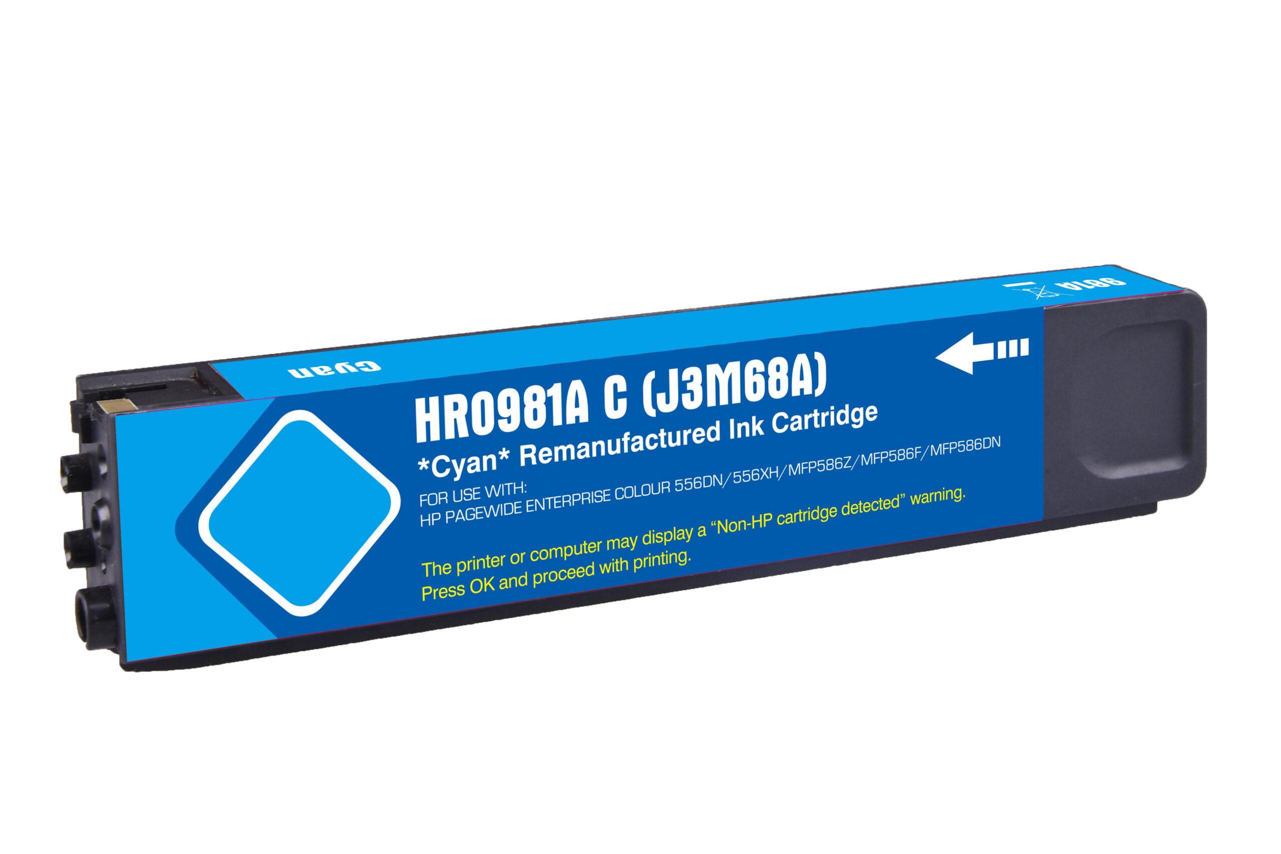 Remanufactured HP G+G 981A Cyan Ink Ctg J3M68A HP 981A