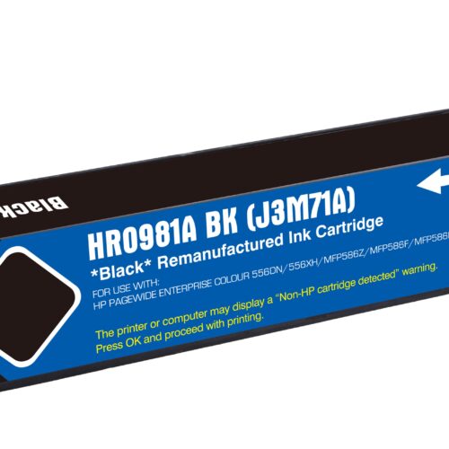 Remanufactured HP G+G 981A Black Ink Ctg J3M71A HP 981A
