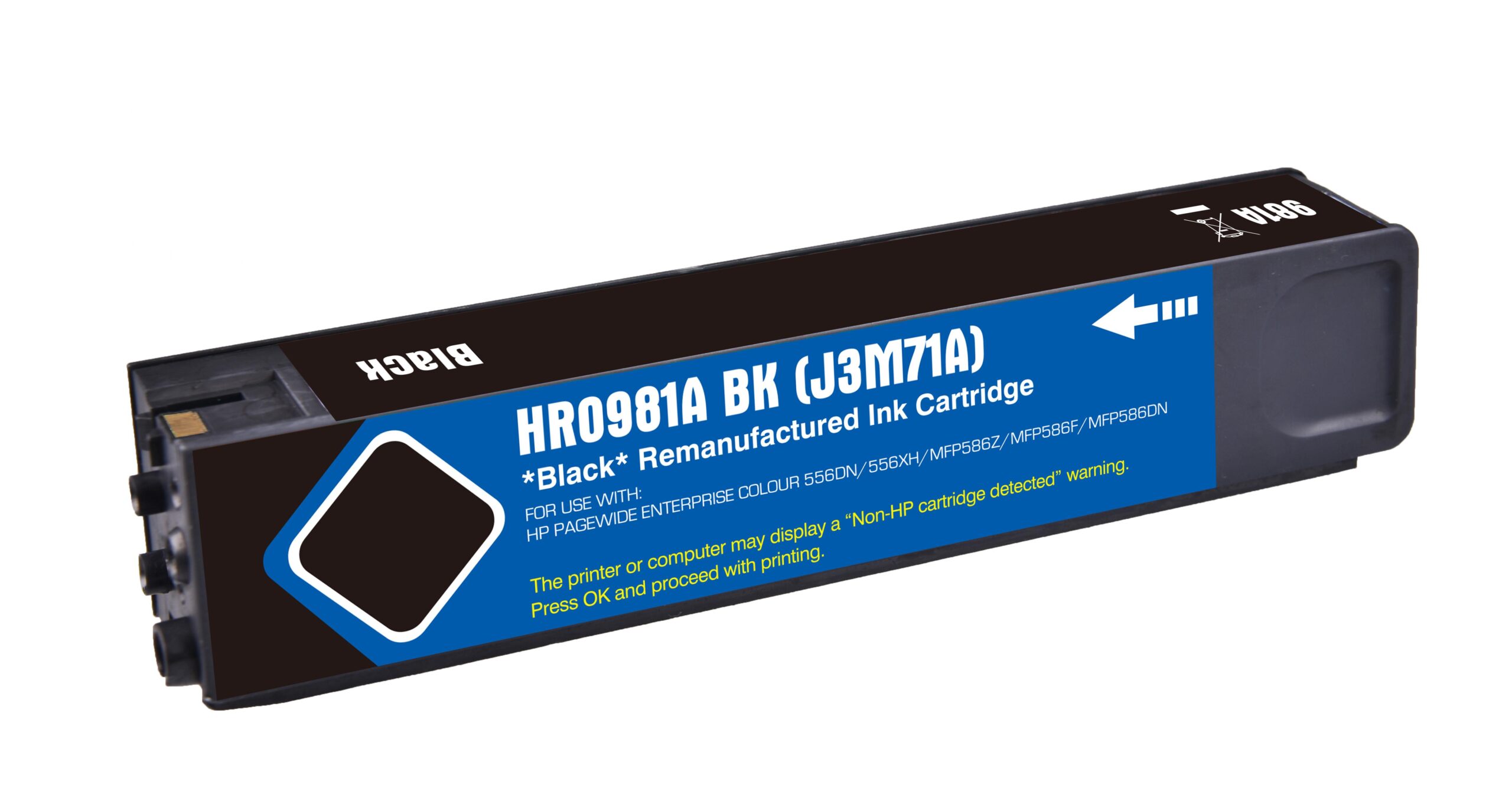 Remanufactured HP G+G 981A Black Ink Ctg J3M71A HP 981A