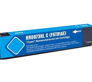 Remanufactured HP G+G PageWide Pro 452 Hi Cap Cyan Ink Ctg F6T81AE HP 973X 7000 Pages