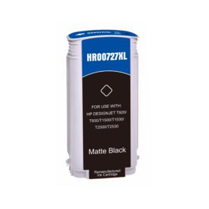 Remanufactured HP G+G 727MBK Matte Black Wide Format Ink Ctg B3P22A