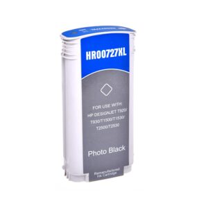 Remanufactured HP G+G 727PBK Photo Black Wide Format Ink Ctg B3P23A