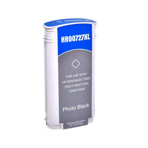 Remanufactured HP G+G 727PBK Photo Black Wide Format Ink Ctg B3P23A
