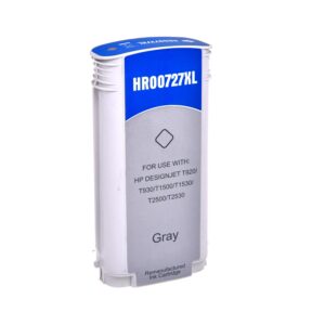 Remanufactured HP G+G 727GY Grey Wide Format Ink Ctg B3P24A