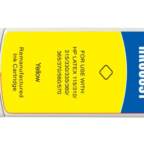 Remanufactured HP G+G 831 Yellow Latex Wide Format Ink Ctg CZ697A HP 831