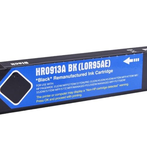 Remanufactured HP PageWide Pro 352 Black Ink Ctg L0R95AE HP 913A
