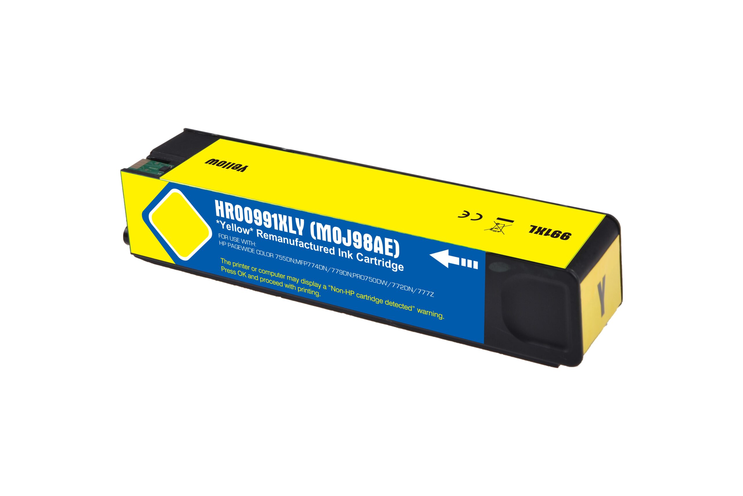 Remanufactured HP G+G 991X Hi Cap Yellow Ink Ctg M0J98AE HP 991X