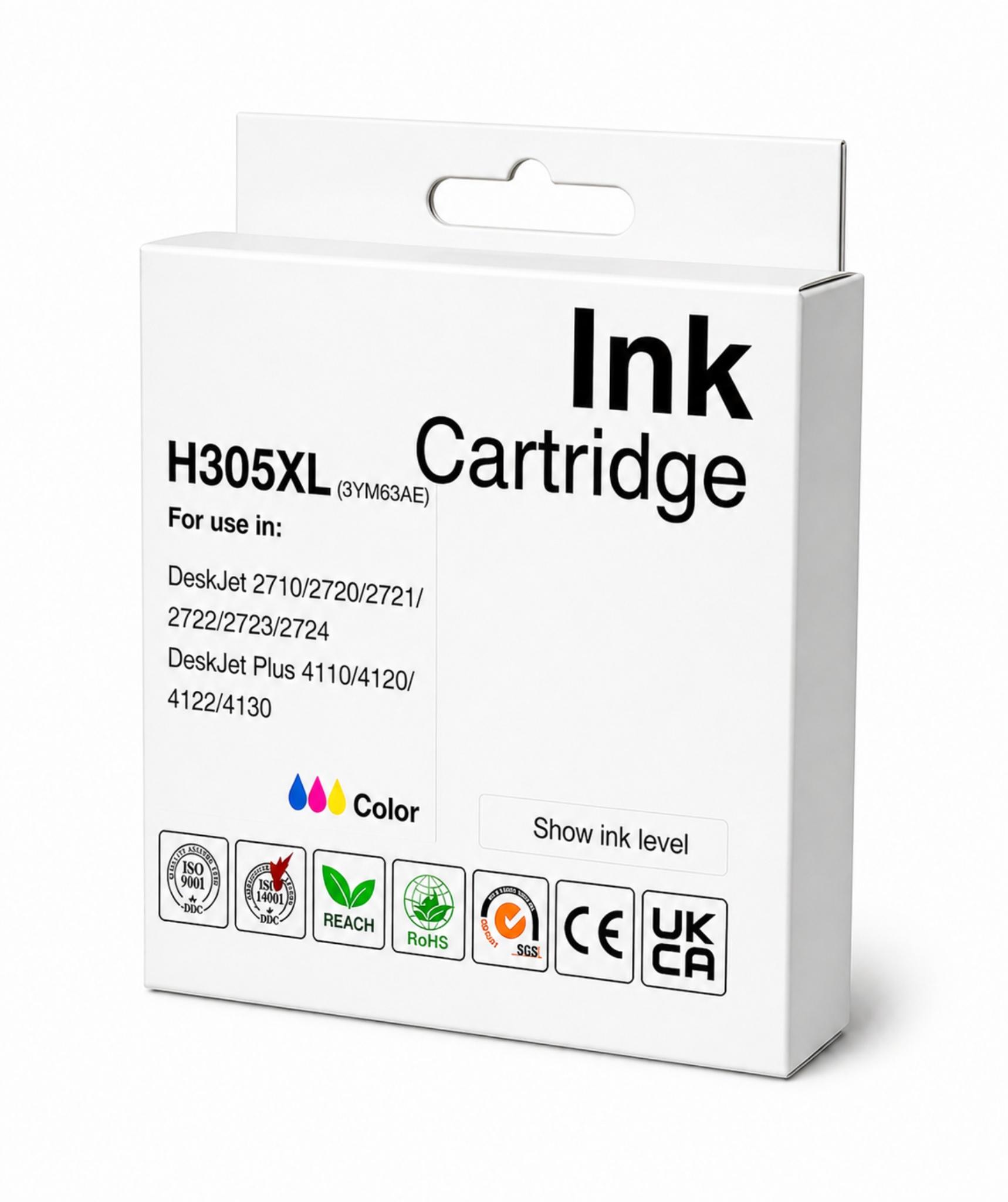 Remanufactured HP 3YM63AE Hi Cap Tri Colour Ink Ctg 305XL
