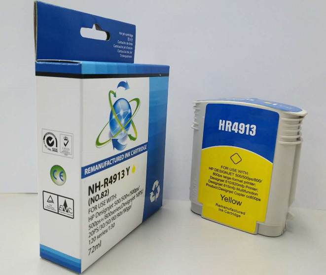 Compatible HP Designjet 500 Yellow Ink C4913A Ctg No 82