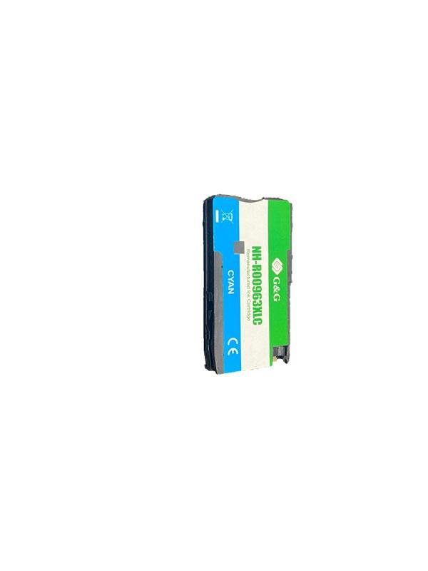 Remanufactured HP G+G 3JA27AE 963XL Cyan Ink Ctg - Ink Level Shown