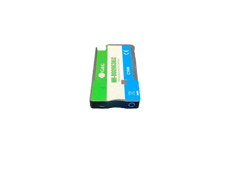Remanufactured HP G+G 3JA27AE 963XL Cyan Ink Ctg - Ink Level Shown