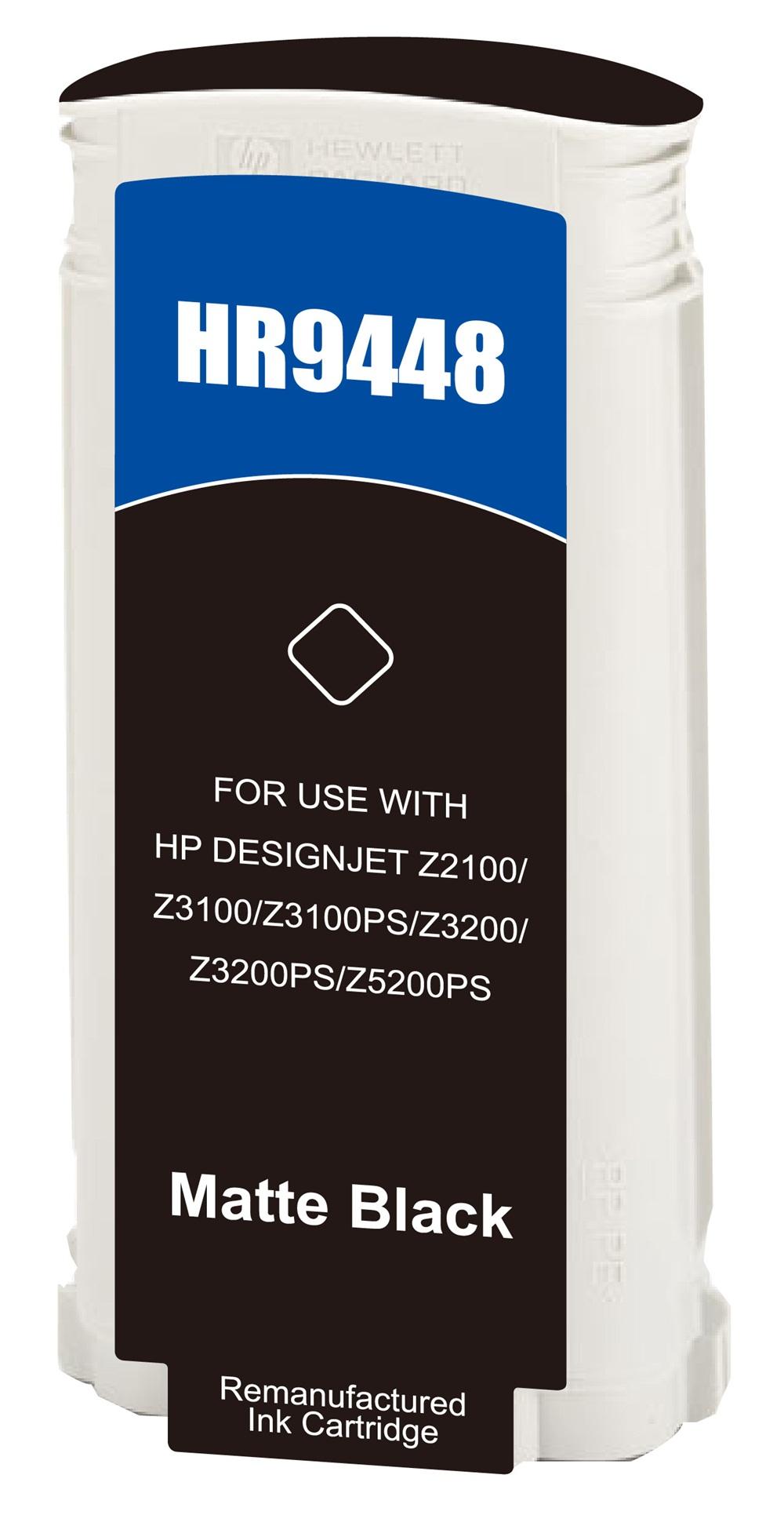 Remanufactured HP C9448A Matte Bk Wide Format Ink Ctg HP 70